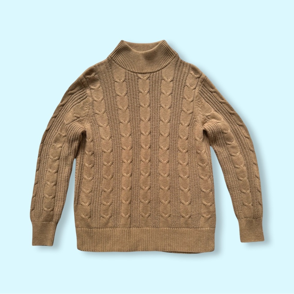 Banana Republic Tan Cable Knit Sweater